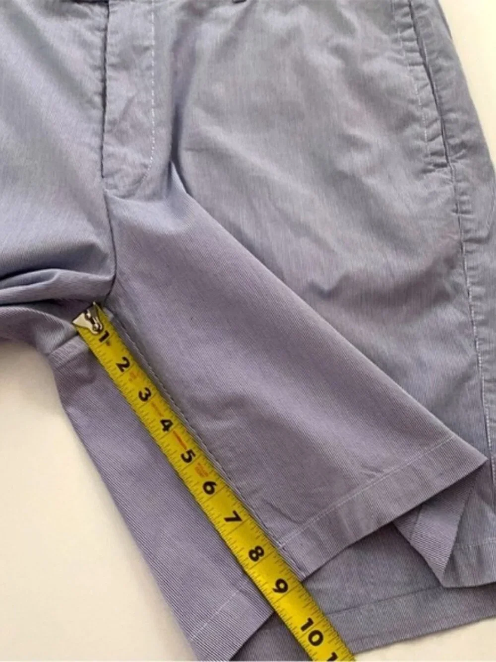 Peter Millar Man’s Shorts 9” Pinstripe Cotton-Blend Shorts  size 38